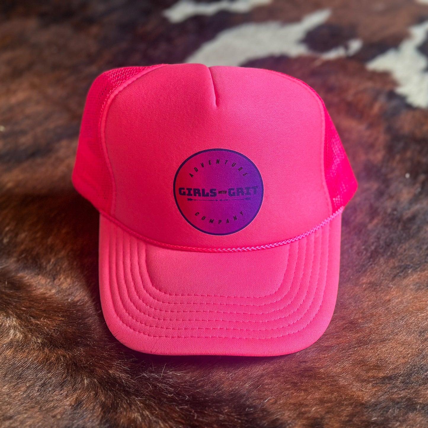 HOT PINK trucker hat