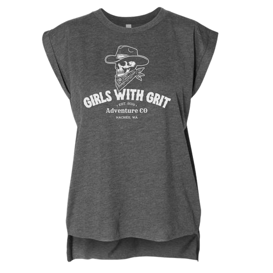 BANDITA Flowy Rolled Cuffs Muscle Tee